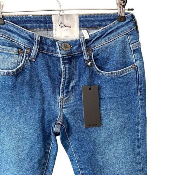 ONE TEASPOON Soho Blue Freebirds II High Waist Jean Sz 26 NWT - Picture 5 of 6
